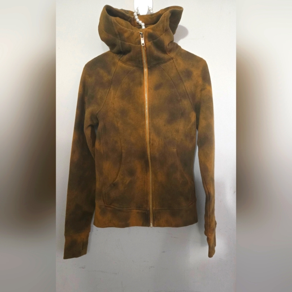 Lululemon Scuba Hoodie *Lunar New YearFools Gold Custom Diamond Dye Size 4